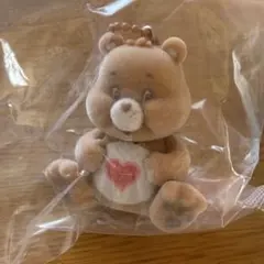 ケアベア フロッキーフィギュアマスコット2 テンダーハートベア 茶色