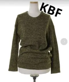 【KBF 変形フード 変わりニット 黄色ツィード】ケービーエフ アーバンリサーチ