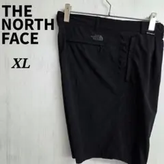 ザノースフェイス　ハーフパンツ　XL　ブラック　刺繍ロゴ