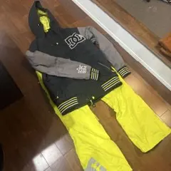 DC スノーボードウェア Mサイズ グレー/イエロー　上下セット