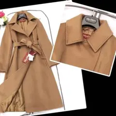 1/20までお値下げ新品♡MaxMara 白タグキャメル ミンクファー付き 