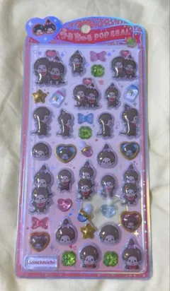 うるちゅる ポップシール モンチッチ 赤