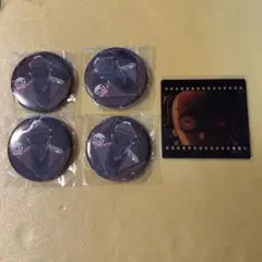 鬼滅の刃　ダイニング　お楽しみくじ　缶バッジ クリカ竈門炭治郎　鱗滝左近次　5点