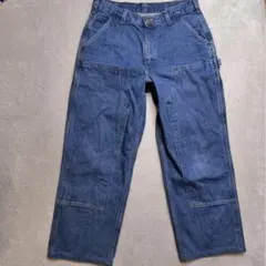 雰囲気◎ carhartt ダブルニーペインターパンツ デニム フェード ボロ