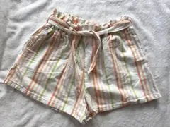 美品☆H&M ストライプ ハーフパンツ 128cm