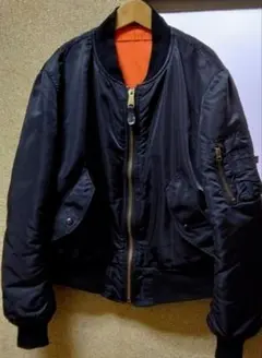 【希少USA製・黒M】ALPHA MA-1 フライトジャケット ヴィンテージ
