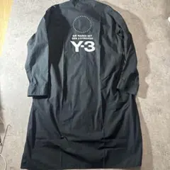 m*o様 Y-3 Yohji Yamamoto ロングシャツ M ブラック ワイ