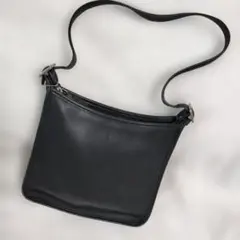 COACH オールドコーチ レザー ショルダーバッグ ブラックのサムネイル