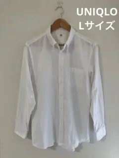 UNIQLO ユニクロ　メンズオックスフォードシャツ　ボタンダウン　白　Lサイズ