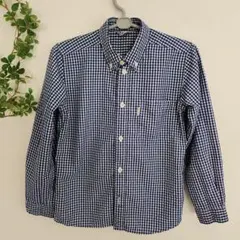 モンベル キッズ ドライタッチ ネイビー長袖シャツ140