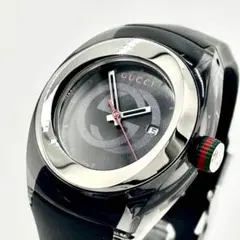 要電池交換/付属品付】GUCCI 腕時計 シンク シェリーライン 青 - メルカリ