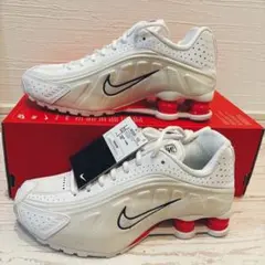 【新品】NIKE SHOX R4 ショックス ホワイト 23.5cm
