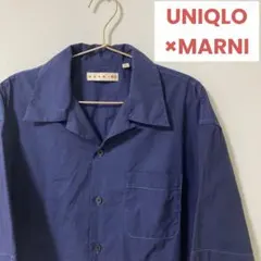 稀少品【UNIQLO×MARNI】オーバーサイズオープンカラーシャツ メンズLのサムネイル