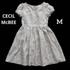 セシルマクビー 花柄 ミニワンピース M ピンクパープル Y2K