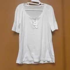 L.L.Bean 半袖 Tシャツ ホワイト フリルのサムネイル