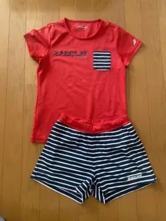 バボラシャツ　ショートパンツ　セット　テニス