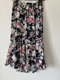 ココディール　フラワープリント フレアスカート サイズ1