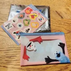 スシロー スンスン コラボ クリアポーチ＆シールセット