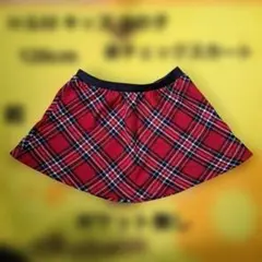 Ｈ＆Ｍ キッズ 女の子 120cm 赤チェックスカート ポケット無し