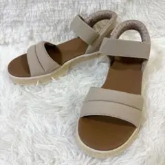 SKECHERS BOBS スリップインズ サンダル ベージュ 8 サンレイのサムネイル