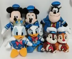 ディズニーパルパルーザ　ぬいぐるみバッジ７点セット　東京ディズニーランド