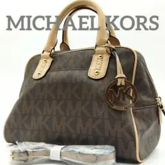 マイケルコース ショルダーバッグ 2way MK柄 シグネチャー レザー pvc