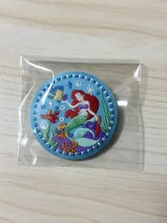 Disney刺繍缶バッジ『アリエル』