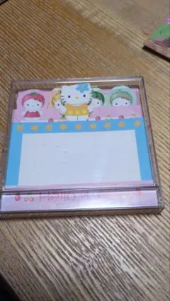 平成キティサンリオ メモ用紙セット　フルーツ　フロッピーケース付き
