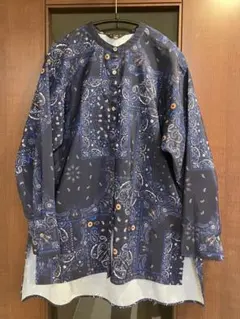 EVEX by KRIZIA ペイズリー柄 チュニックブラウス 40 紐付きのサムネイル