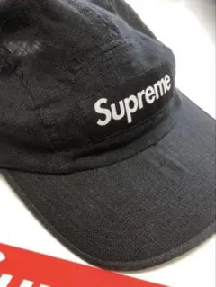 Supreme キャップ ブラック