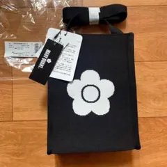 マリークワント　BIGデイジーニットジャカード ショルダー