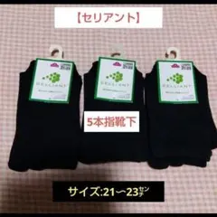 定価5,214円【セリアント】リカバリーウェア　5本指靴下3足/21〜23㌢のサムネイル