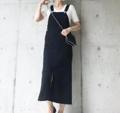 新品　サロペットロングスカート　ベージュ