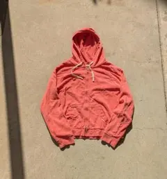 y2k pink zip parker 短丈ピンク y2k ストリート 無地