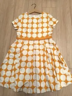 Jacadi 半袖ドットワンピース 10A 140cm