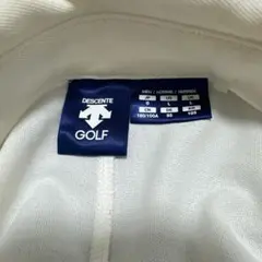 DESCENTE GOLF ポロシャツ ホワイト Oサイズ