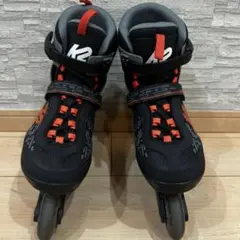 美品 K2 インラインスケート メンズ ブラック×レッド 28.5cm