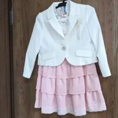 ジャケット付きフリルワンピース