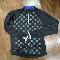 Kappa ハーフジップ ドット柄 長袖シャツ Mサイズ