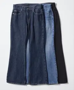 ブーツカットデニム Lサイズ ブラック