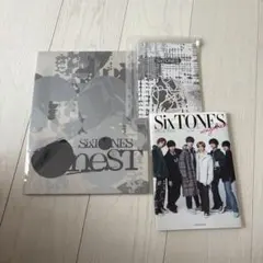 SixTONES 3点セット Onestパンフレット シール ミニ雑誌