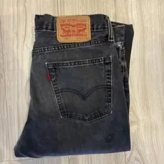 Levi's 514 ブラックデニム ストレートパンツ W31 L30のサムネイル