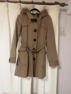 Burberry bluelabel ファー付きコート