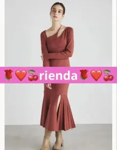 限定お値下げ！rienda ♡♡アシンメトリーワンピース
