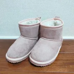 ブランシェス　ショートブーツ　ピンク　17　もこもこ　キッズ