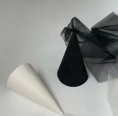 コメントお願いします。【フェアリーパーティーハット　ホワイト】