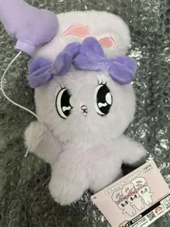 エスターバニー ハートバルーンぬいぐるみ ラベンダーバニー