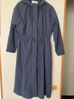 ショコラフィネローブ　ロングコート　ネイビー　裏地あり