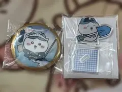 ちいかわ ハチワレ ラッコ アクスタ 缶バッジ