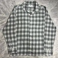 オープンカラーシャツ 長袖